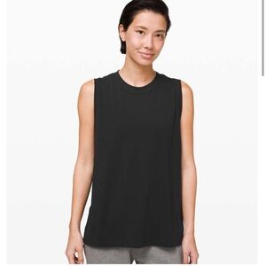 Lululemon all yours boyfriend black tank top